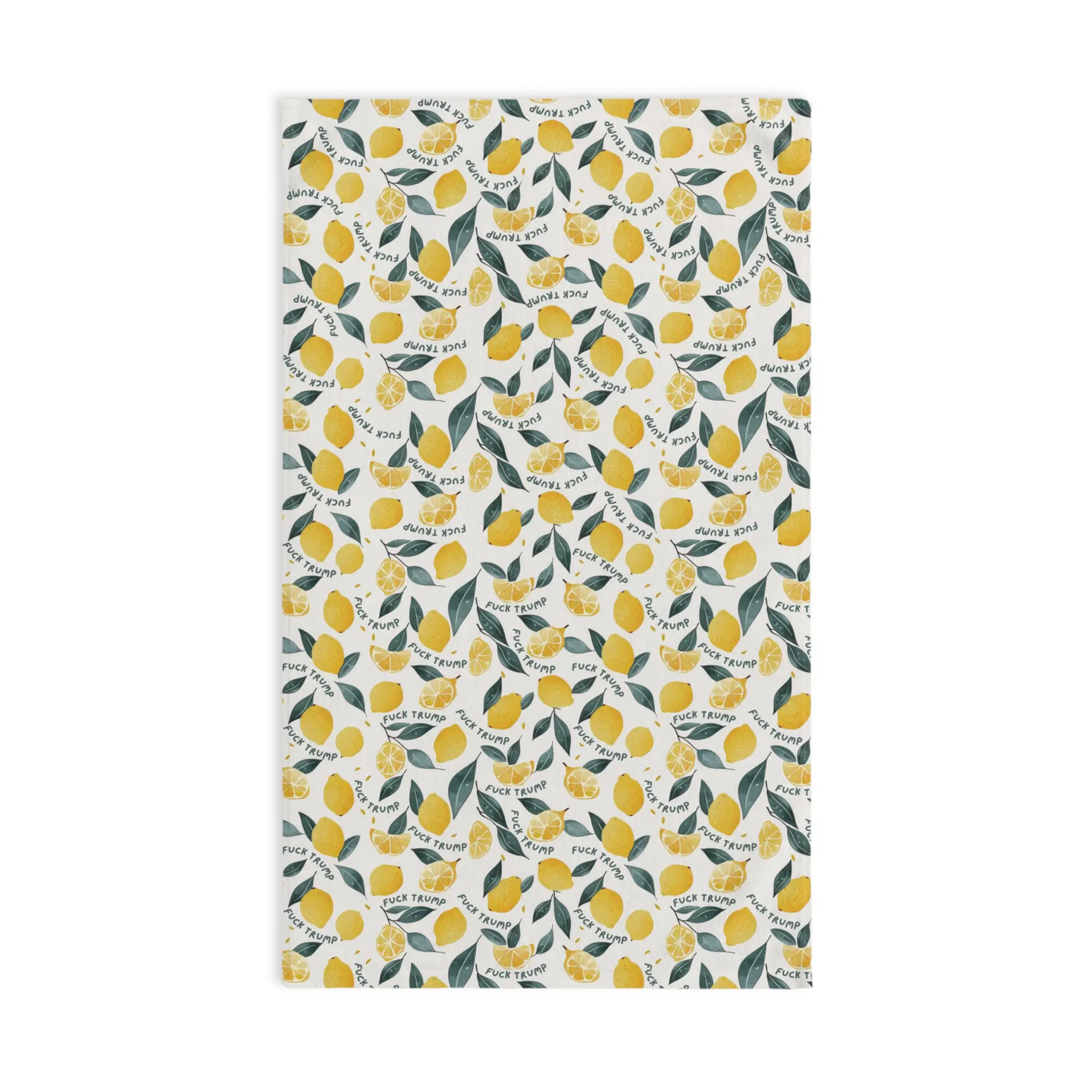 Subtle Lemon Hand Towel, Funny Political Home Decor, Lemon Kitchen or Bath Towel, Sarcastic Tea Towel, Liberal Gag Gift