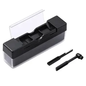 3-in-1 Vinyl Record Player Cleaning Kit with Velvet Brush Carbon Fiber Stylus Brush Universal Cleaning Brush Plastic Digital