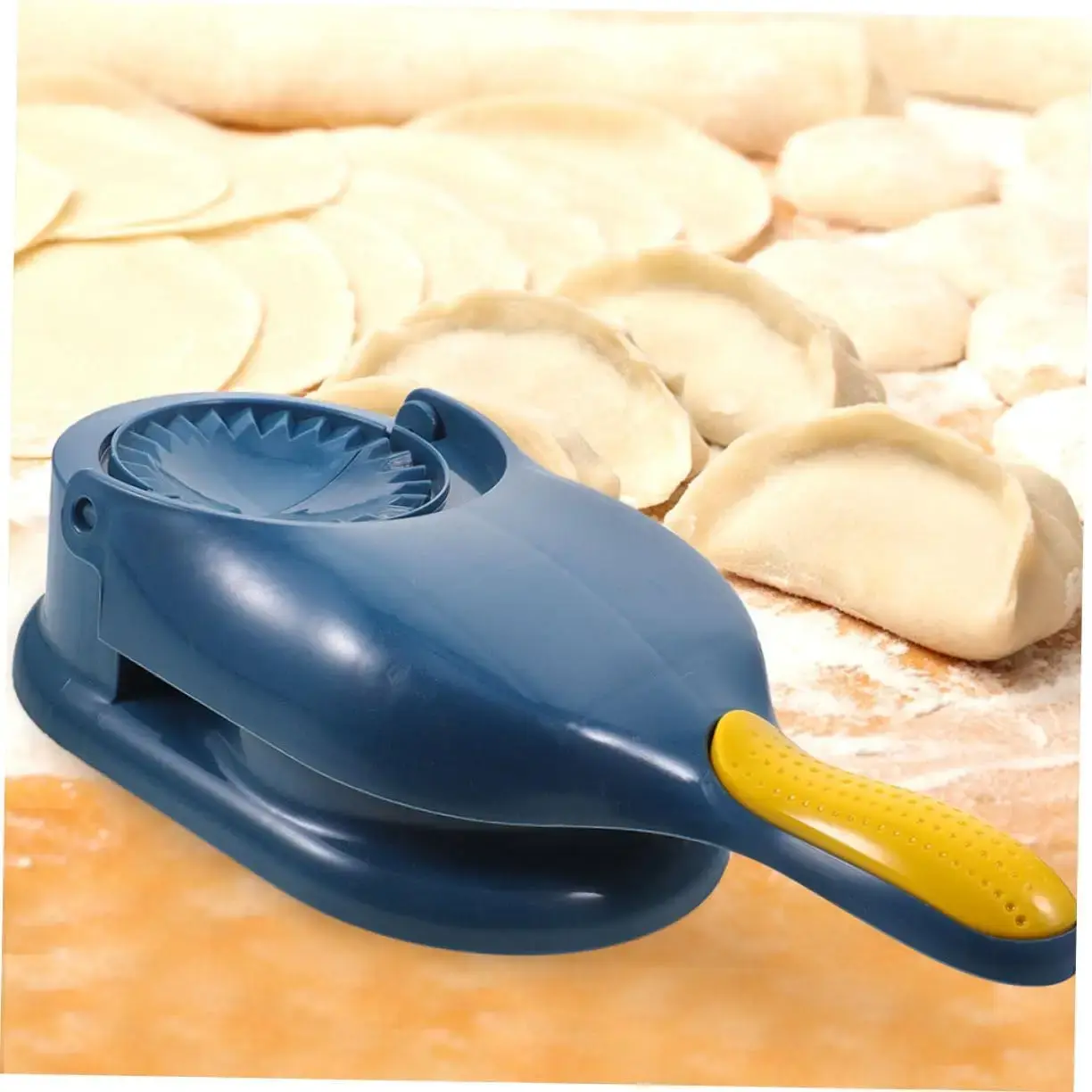 Dumpling Press Mold 10.61In, Food Grade PP with Ergonomic Handle, One-Press for Wrappers, Easy to Use & Clean, Home Kitchen Tool NONE