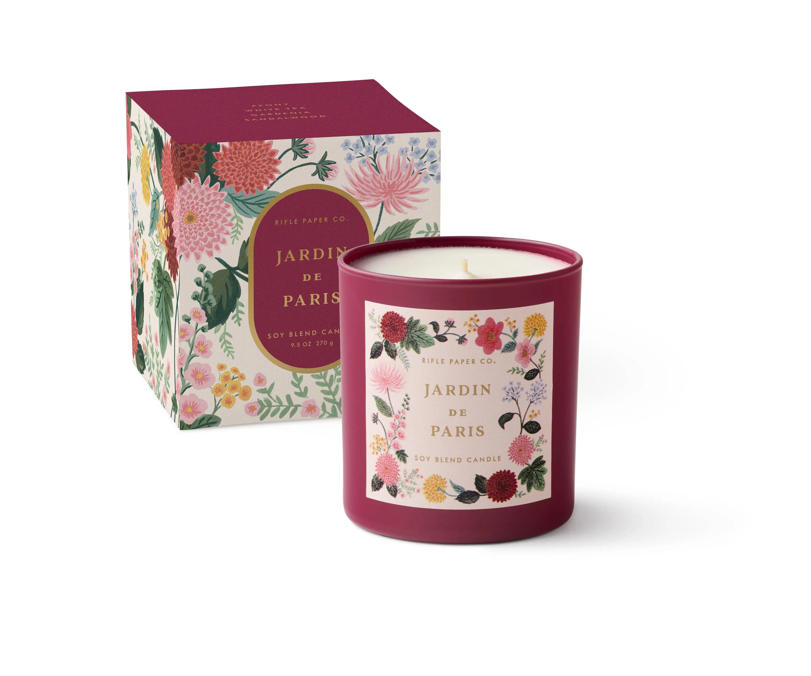 RIFLE PAPER CO. | Dahlia Jardin de Paris 9 oz Glass Candle