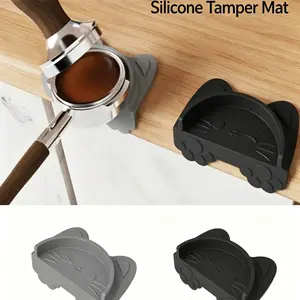 1-piece/set Coffee Tamping Mat, Corner Non-slip Silicone Tamper Pad, Espresso Tamper Station for Coffee Machine Portafilter