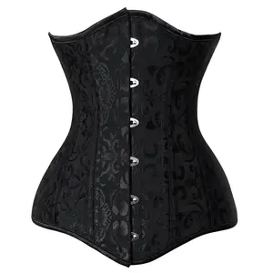 Charmian Women's 26 Steel Boned Cotton Long Torso Training Underbust Corset
