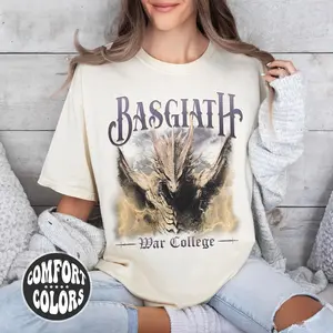 Basgiath War College Comfort Colors Shirt | Cool Dragon Gift | Bookish Reading Tshirt | Lovers Of Dragon Gift Shirts