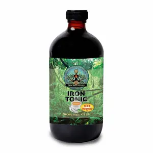 True Health Love Iron Tonic - Iron Tonic for Men's & Women's to Boosts Naturally Iron Levels -Energy & Stamina-Supports Blood Health-Enhances Immune Function - Wildcrafted Herbal Formula - 16oz Bottle