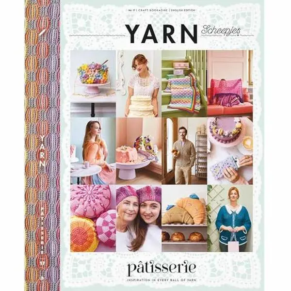 USED English Book - Scheepjes YARN Bookazine 17 Patisserie UK, Ultimate Crochet & Knitting Guide, Unknown Author (Softcover)