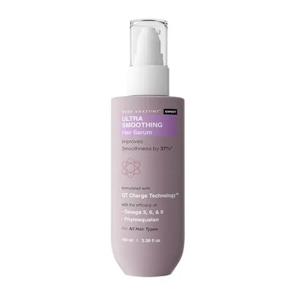 Bare Anatomy Ultra Smoothing Hair Serum Powered By Carbohydrate Complex & Niacinamide | Serum for Smooth & Shiny Hair | For Dry & Frizzy Hair | Women & Men | 100 ml