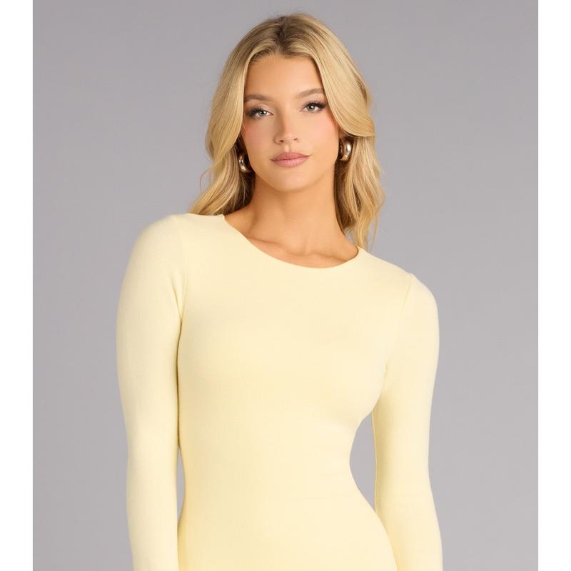 Soft Focus Confidence Bodycon Mini Dress