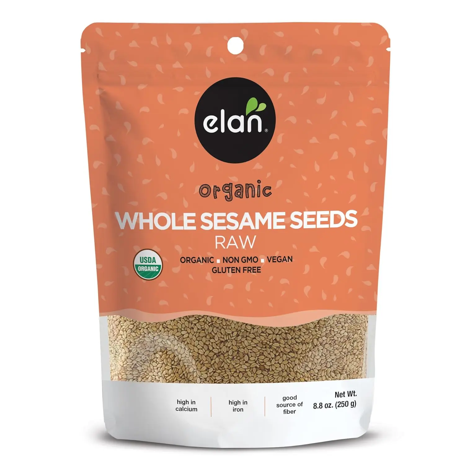 Elan Organic Sesame Seeds, NonGMO, Vegan, GlutenFree , 8.8 oz