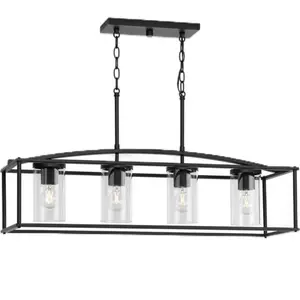 Progress Lighting - P550129-31M - Swansea - 4 Light Outdoor Chandelier In Transitional Style-11 Inches Tall and 10.87 Inches Wide