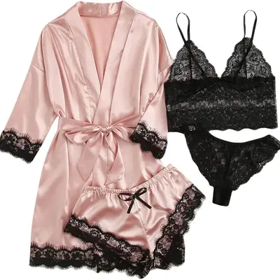 Shein Pink Robe Bridesmaids TikTok Shop - Main Image