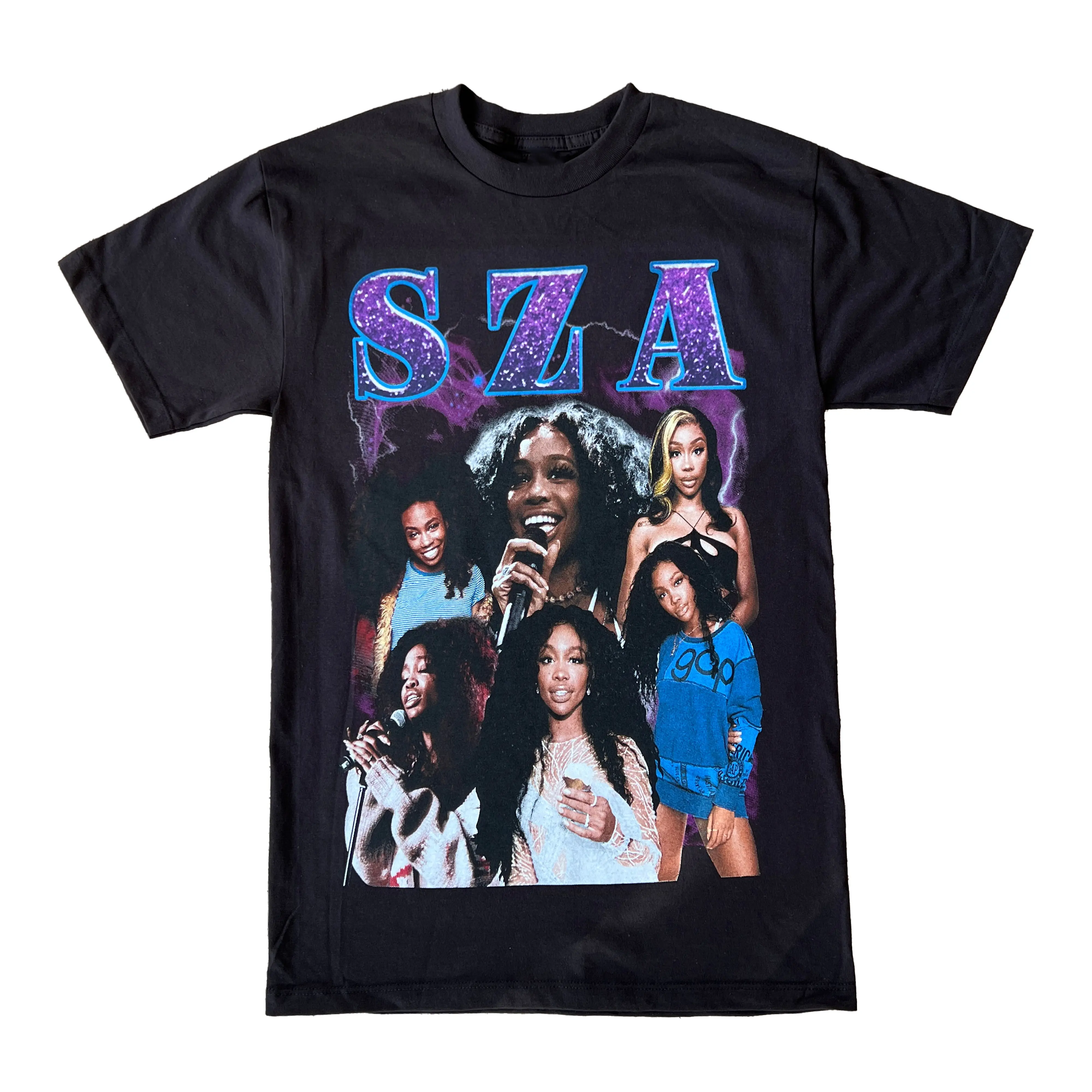 Sz@ Purplee Gr@phic Tee T-shirt Vintage Rap Hip Hop Music Unisex T-shirt Creewneeck Madee Using 100% Us Cotton & Printeed In Thee Usa