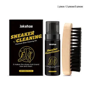Sports Shoe Cleaning Kit (30ML+brush/30ML*2+brush*2/30ML*3+brush*3), Gentle Formula, Refreshes, Suitable for Multiple Materials, Non-Damaging