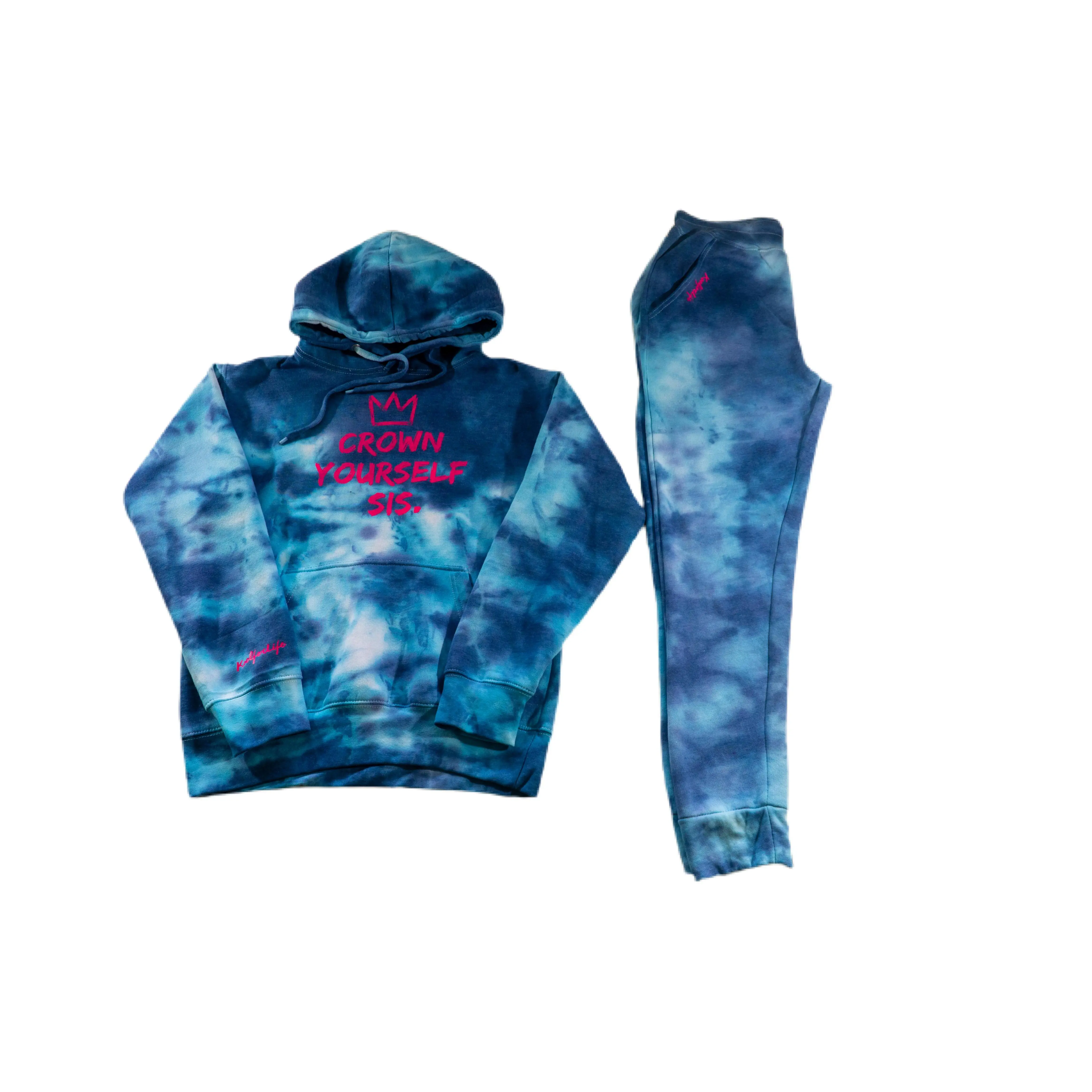 Crown Yourself Sis® Tie-Dye Sweatsuit