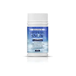 Artificial Snow Winter Instant Faux Snow Powderfor Playing Conjuring Props Fake Snow ChristmasDecoration Windows for Gift Box