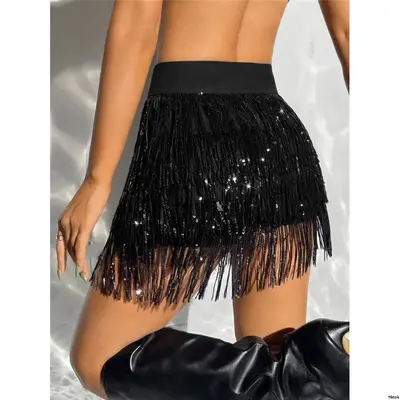 Black Fringe Skirt Outfit Ideas TikTok Shop