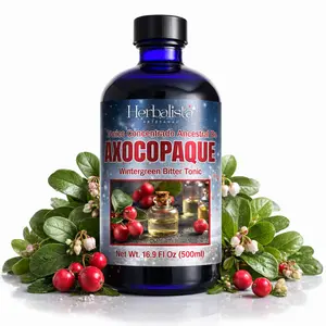 Premium Viral Axocopaque Tonic (Gaultheria procumbens) 16.9 fl oz (500ml) - Concentraded Bitter Tonic 1 Tbsp = 3 Cups of Axocopaque Tea- Tonico Herbal -   Herbal Fitness Natural Traditional