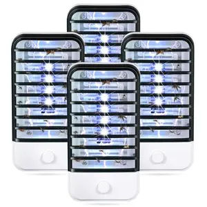 Mosquito Killer 2026 New Bug Zapper Indoor Plug in Mosquito Killer Mosquito Zapper with Bug Lights, Fly Traps Indoor for Home, Living Room, Kitchen, Baby Room, Bedroom, Office, Flying Insect Trap (4Pack)