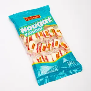 Nougat  caramelo blando con gomitas de almidón. 24 piezas