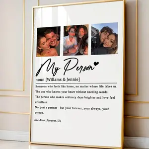 Personalised My Person Definition Print, Photo Gift for Him, Gift for Her, Anniversary Gift