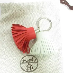 Pre-owned HERMÈS Calfskin Small Leather Goods Hermes Carmen Uno Dos Charm