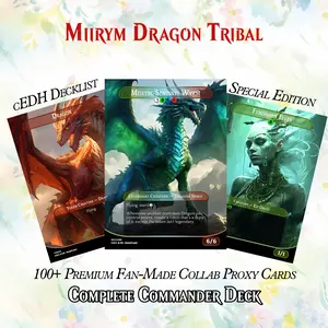Miirym Dragon Tribal MTG Proxy Commander Deck - 110+ Pcs Anime Set