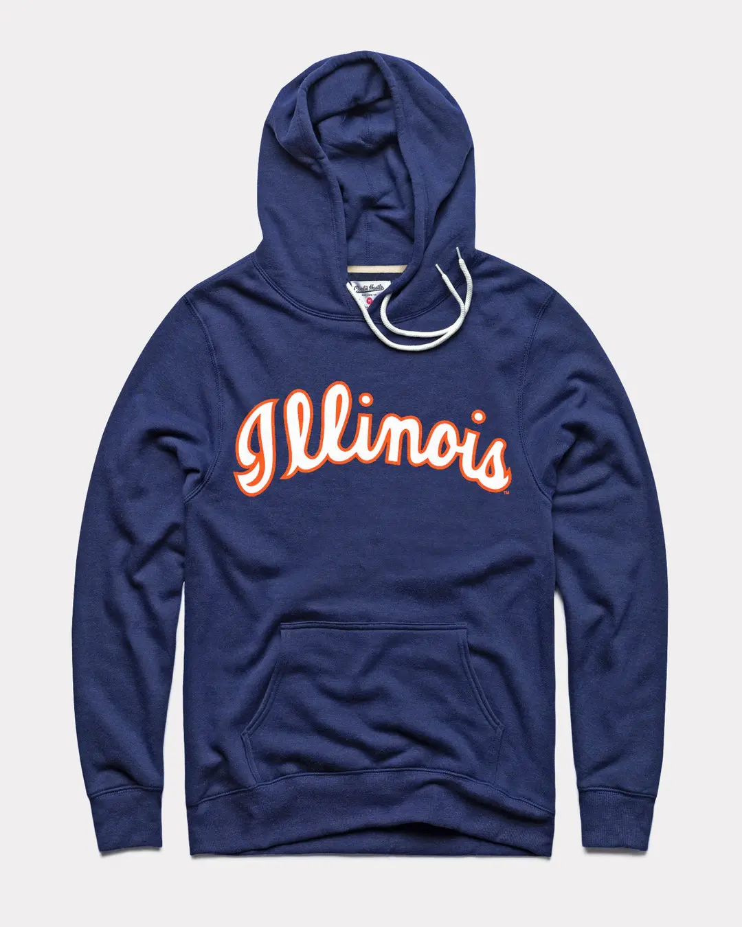 Vintage Illiinois Script Hoodie, Game Day Ready Shirt, Show Your Illin0is Love, Football Fans, Trending Us Streetwear, Viral on Tiktok Pullover Long Sleeve Casual