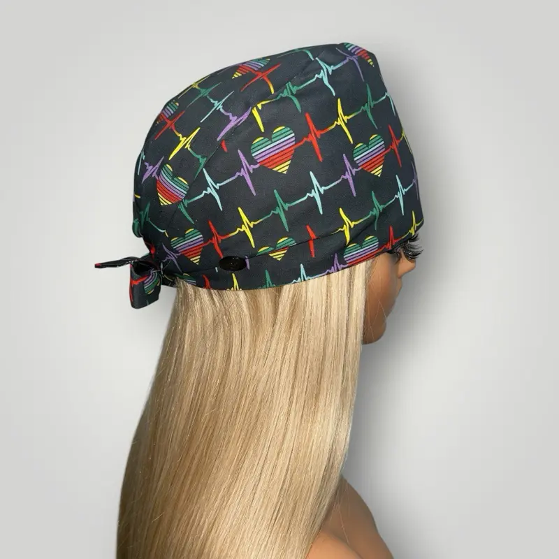 Heartbeat Babe Satin-lined Scrub Cap