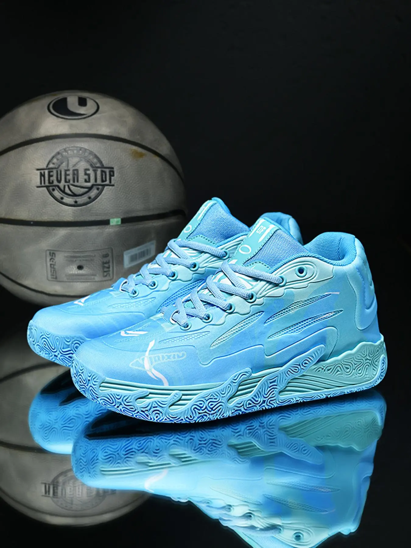 Men's Sports Basketball Shoes, Sporty Lace Up Non-Slip Basketball Shoes, Basketball Footwear for Men, Athletic Basketball Shoes, Hoops Shoes