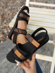 Women's Flat Sandals Block Design Comfortable Soft Sole Easy Slip-On Fashion Casual Daily Wear