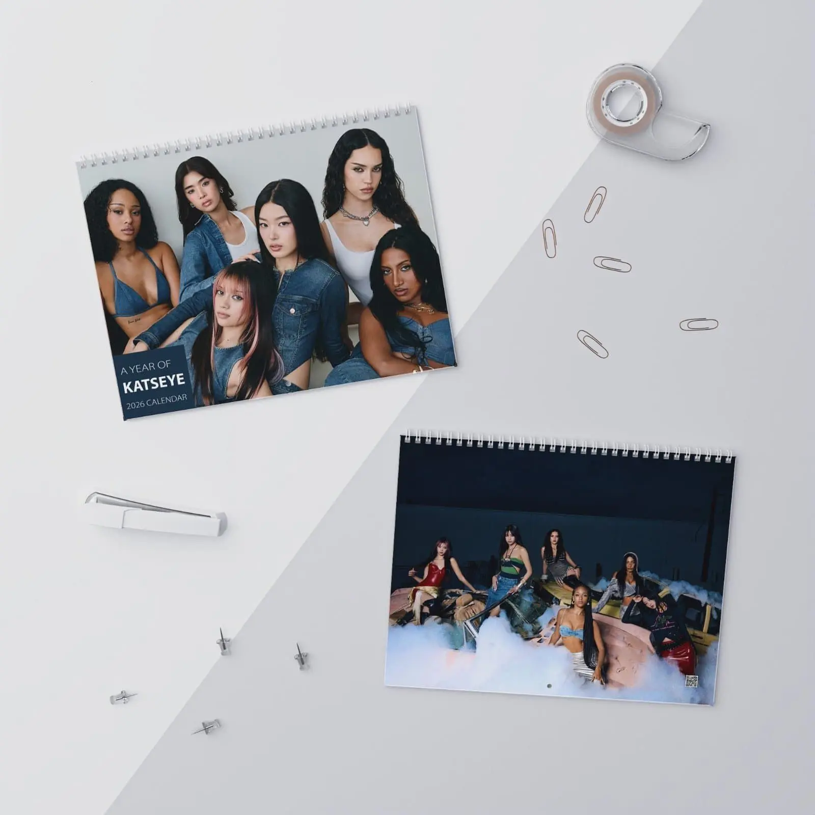 Katseye Beautiful Chaos 2026 Wall Calendar, 12-month Kpop Girl Group Planner