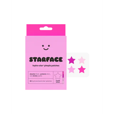 Starface Pink Star Pimple Patches, 32 ct