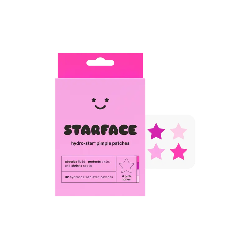 Starface Pink Star Pimple Patches, 32 ct Acne Spot Treatment Acnepads