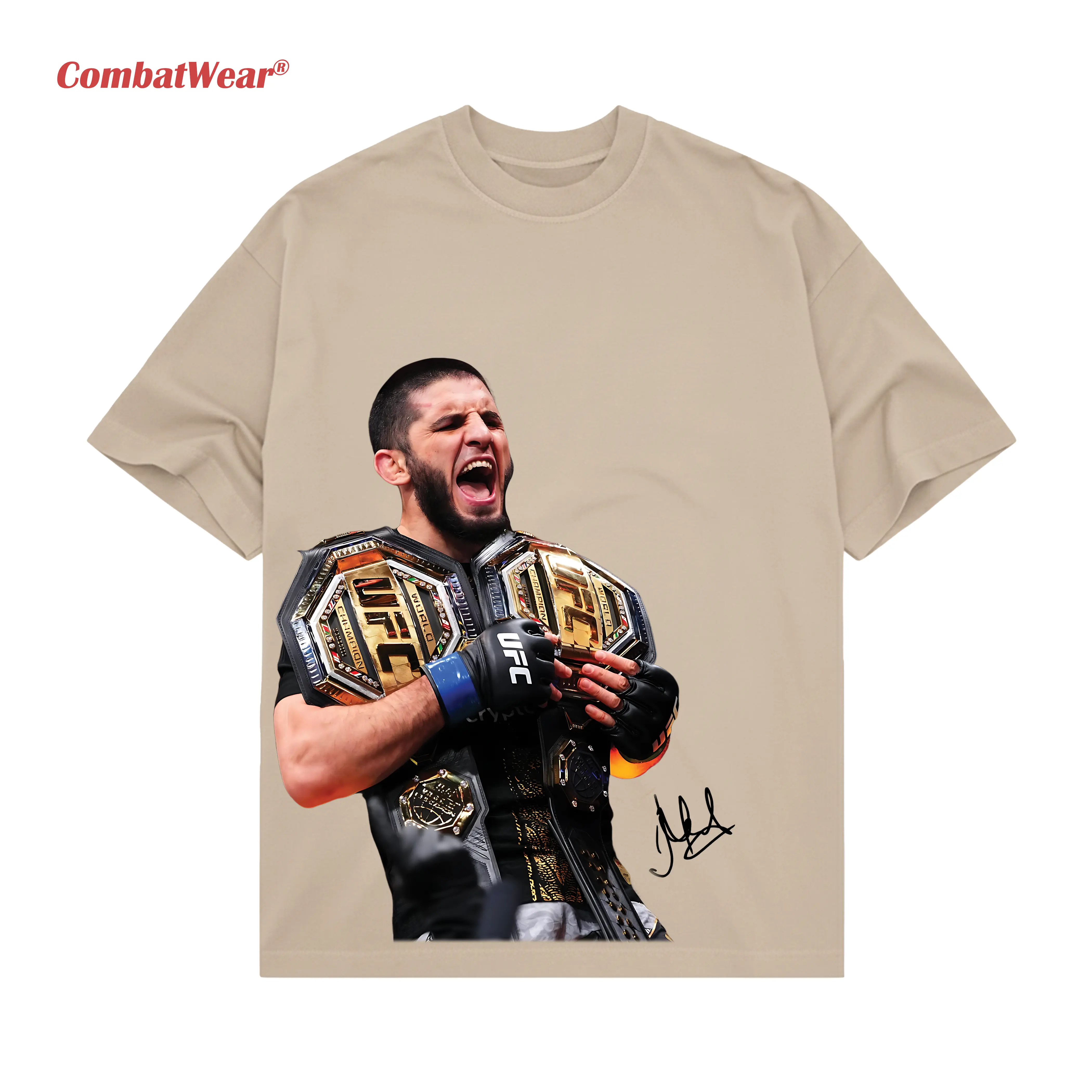 Islam Makhachev Double Champ High Quality Tee, UFC 322 T-shirt