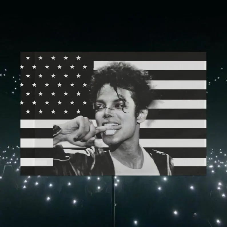 M-Michael J-Jackson Flag Flaga Garage Decoration Funny Flags for Bedrooms Outdoor Decorations Home Decor Items Advertising Hang