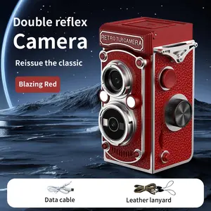 Hand-Crank Retro-Style Camera — Ultra-Portable Vlogging Camcorder + Chic Desk Decor (HD Video) for TikTok/Travel/Blog  #VintageGadgets #PocketableTech  #GiftForContentCreators #PortableVlog #TravelVlogSetup