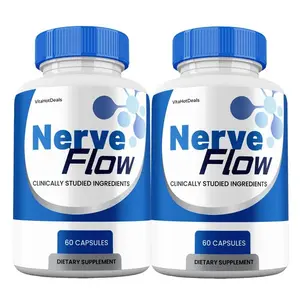 Nerve Flow Capsules, Max Strength, NerveFlow All Natural Supplement (2 pack)