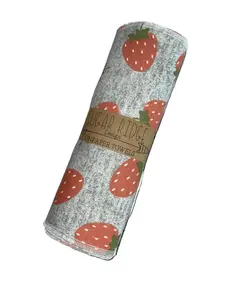 Strawberry, Reusable Towels, ZeroWaste, Eco-Friendly, Kitchen Towel, Napkin, Reusable, Paperless kitchen Paper Towels 12- 10 x 12" ,Washable Cloth Towel Cotton Household Wipe
