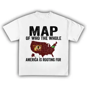 America Rooting WST Commanders Graphic Tee Casual Cotton Men's Shirt - SuperB Champs 2025 Graphic Tee - Football Club Fan Shirt women