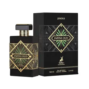 Infini Oud Joyous Eau de Parfum – 100ml (3.4oz) | Long-Lasting Oriental Scent for Men & Women | Perfumes Arabia Aromatic Woody Fragrance Arabian Fragrance
