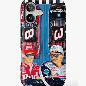 Dale Earnhardt Chevrolet Monte Carlo NASCAR Racing Theme Phone Case, compatible with iPhone 17/16/15/14/13/12/11 Pro Max/Plus and Samsung Galaxy S23FE/22/23/24/25. Retro racing theme, double-layer shock-absorbing design.