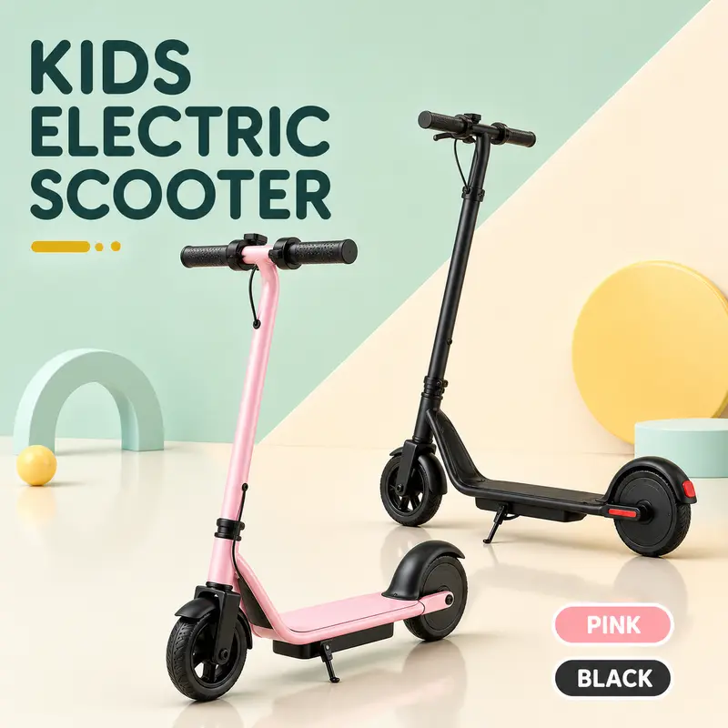 Non-Foldable Kids Electric Ride-On Scooter with 250W Motor, 3 Speeds Up to 9 MPH, 6.5" Solid Grip Tires, Stable Handling for Outdoor Play, Children Motorized Scooter, 12 Month Customer Support