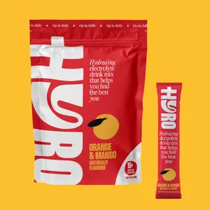 HYRO Electrolyte Powder Drink Mix, Sugar Free Daily Hydration Packets with Magnesium, Potassium & Vitamin C, Hydrating Electrolytes and Minerals, Keto and Vegan, 15 Count
