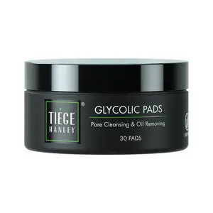 Tiege Hanley Men's Glycolic Acid Pads - 100Ml Gentle Daily Exfoliating Wipes with 18.5% Acid Complex for Smoother Clearer Skin