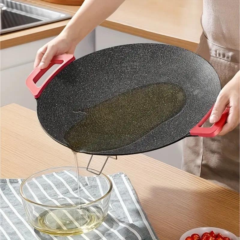 AORAN Portable Electric Comal, Indoor Smokeless Korean BBQ Grill, Non-stick Griddle for Tortillas, Adjustable Temperature Control, Asador de Carne TiktokShopBlackFriday