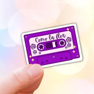 Como la flor cute latin sticker, spanish, spanglish,selena, laptop decals, water bottle sticker