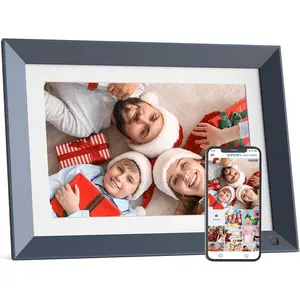 Picture Frame 10.1-inch WiFi-Photo-Frame - 16GB 1920 * 1200 IPS Screen Frame, Slideshow, Auto Rotate, Load Photos Videos from Phone via App or Email, for Mom Dad