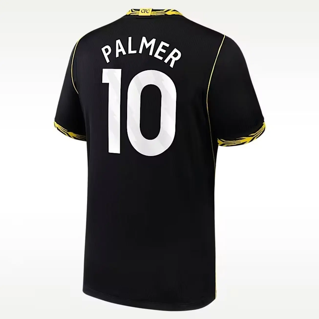 Unisex Soccer Mens Athletic Short Sleeve Football Shirt Sports Fan Training Top Breathable Lightweight Casual Streetwear Palmer  Away Replica Player Jersey - Black