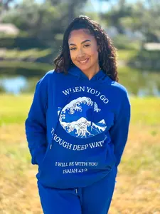 Royal Blue Isaiah 43 UNISEX Hoodie