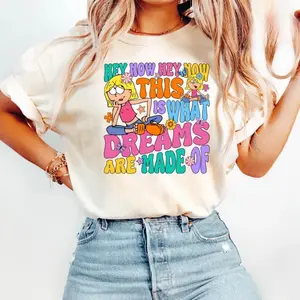 Lizzie McGuire Inspired 2000s T-shirt, Cute Retro Cartoon Graphic Tee, Girls Vacation Trip Shirt