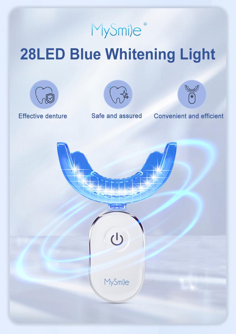MySmile Pro Dental Grade Teeth Whitening Kit w/ 28x LED Light 3 Carbamide Peroxide Gels 10-Min Fast Whitening Non-Sensitive Formula Buy 1 Get 1 Free TikTokShopBlackFriday